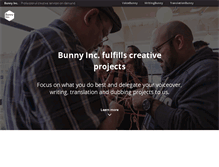 Tablet Screenshot of bunnyinc.com